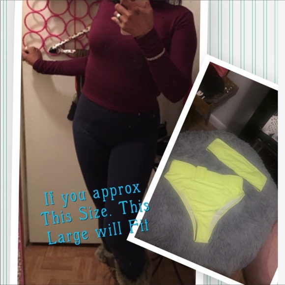 Pink Small Green Med-Large Sexy High Waist 2 Piece. B3 - Picture 8 of 11